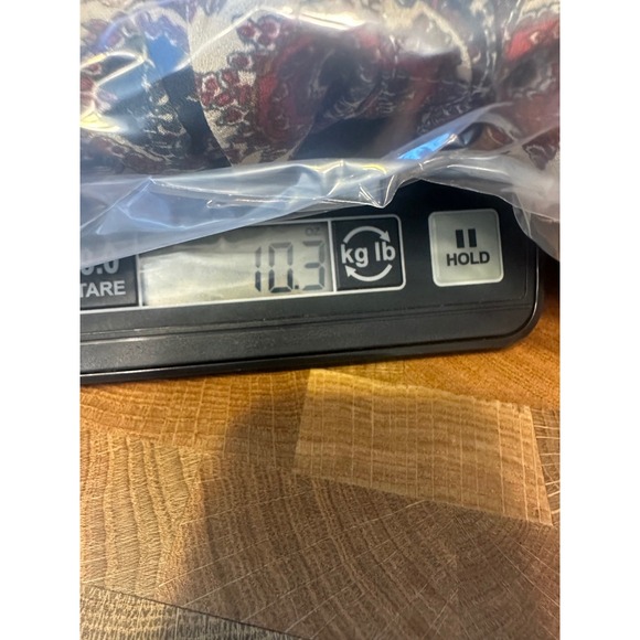 DR2‎ Paisley Dress Medium Bohemian Lace Accent Roll Tab Sleeve Tie Waist - Picture 8 of 8